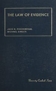 Tapa de The law of evidence