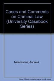Tapa de Cases and comments on criminal law