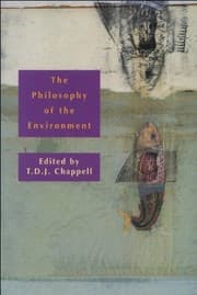 Tapa de The philosophy of the environment