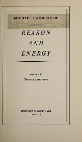 Tapa de Reason and energy
