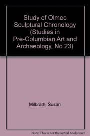 Tapa de Study of Olmec Sculptural Chronology (Studies in Pre-Columbian Art and Archaeology, No 23)