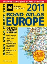 Tapa de AA Road Atlas Europe 2011