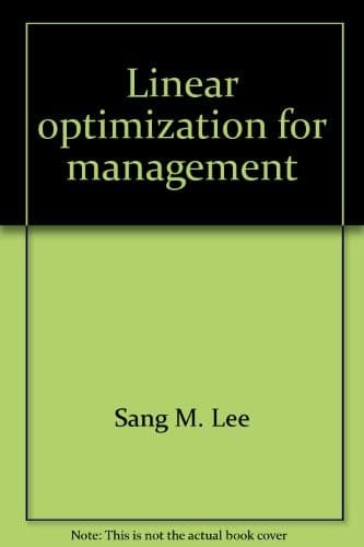 Tapa de Linear optimization for management