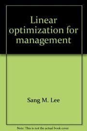 Tapa de Linear optimization for management