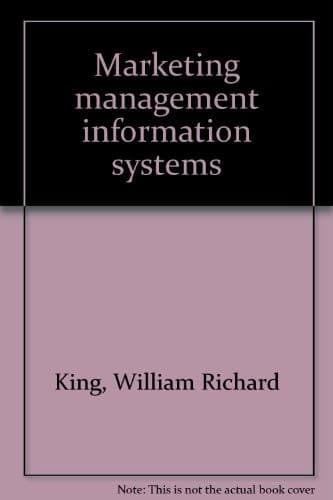 Tapa de Marketing management information systems