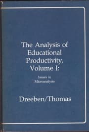 Tapa de The Analysis of educational productivity