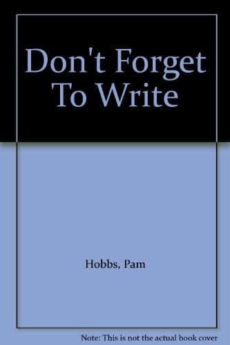 Tapa de Don't Forget To Write
