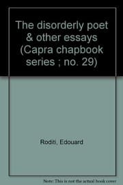 Tapa de The disorderly poet & other essays