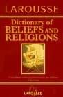 Tapa de Larousse Dictionary of Beliefs and Religions