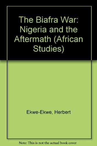 Tapa de The Biafra war