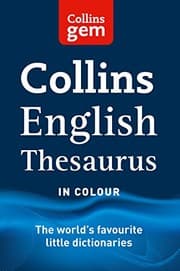 Tapa de Collins Gem Thesaurus.