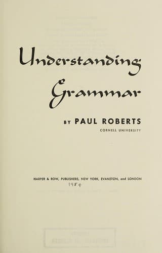 Tapa de Understanding grammar