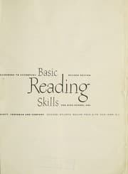 Tapa de Basic reading skills for high school use