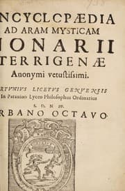 Tapa de Encyclopaedia ad Aram mysticam Nonarii Terrigenae anonymi vetustissimi