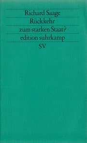 Tapa de Rückkehr zum starken Staat? Studien über Konservatismus, Faschismus und Demokratie