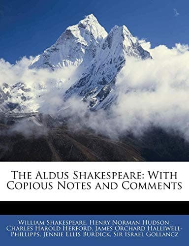 Tapa de The Aldus Shakespeare: With Copious Notes and Comments