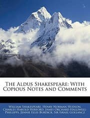 Tapa de The Aldus Shakespeare: With Copious Notes and Comments