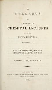 Tapa de A syllabus of a course of chemical lectures read at Guy's Hospital