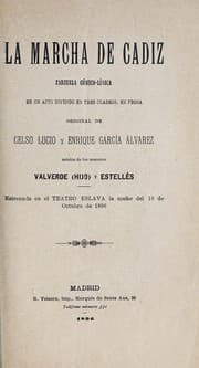 Tapa de La marcha de Cádiz