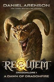 Tapa de A Dawn of Dragonfire (Requiem: Dragonlore Book 1)