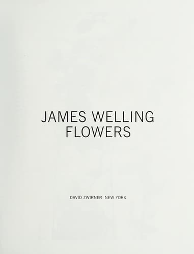 Tapa de James Welling