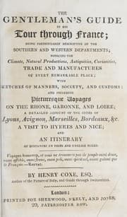 Tapa de The gentleman's guide in his tour through France