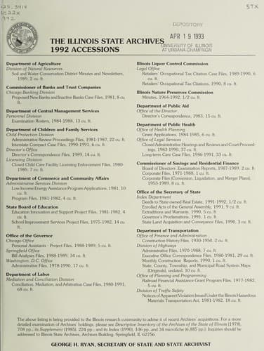Tapa de 1992 accessions