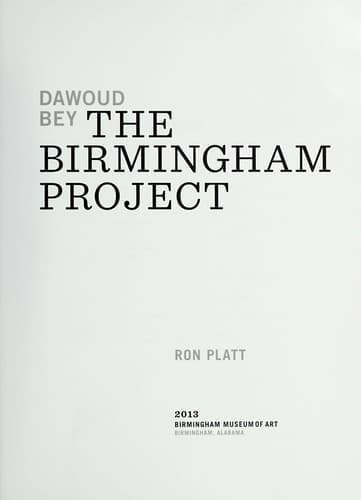 Tapa de Dawoud Bey