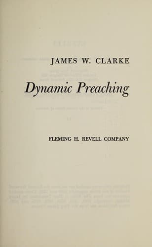 Tapa de Dynamic preaching