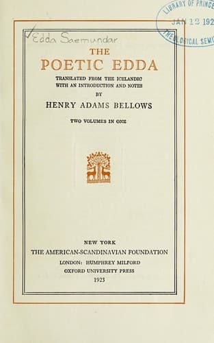 Tapa de The poetic Edda