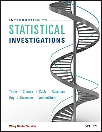 Tapa de Introduction to Statistical Investigations