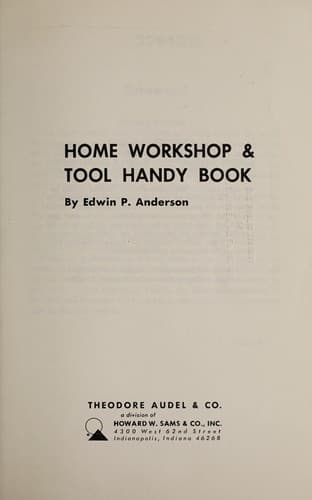 Tapa de Home workshop & tool handy book