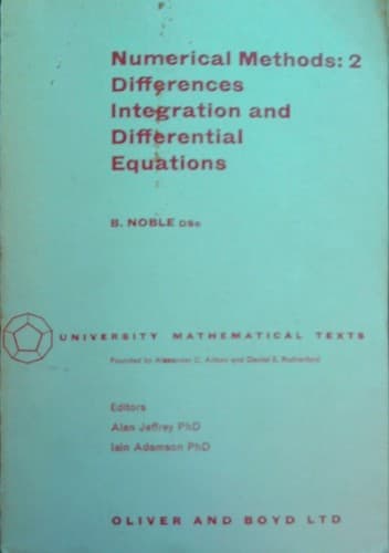 Tapa de Numerical methods