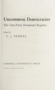 Tapa de Uncommon democracies