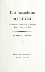 Tapa de First amendment freedoms