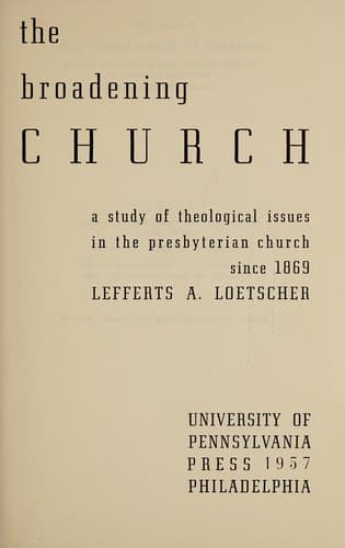 Tapa de The Broadening Church