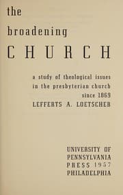 Tapa de The Broadening Church