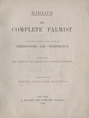 Tapa de Niblo's The complete palmist