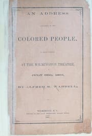 Tapa de An address delivered to the colored people, by their request