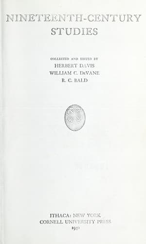 Tapa de Nineteenth-century studies