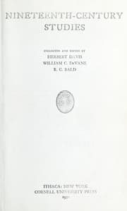 Tapa de Nineteenth-century studies