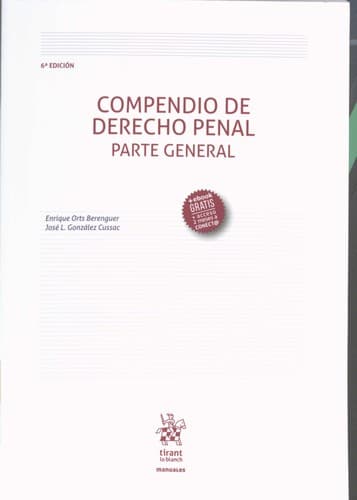 Tapa de Compendio de derecho penal