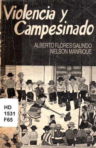 Tapa de Violencia y campesinado