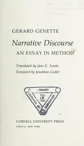 Tapa de Narrative Discourse