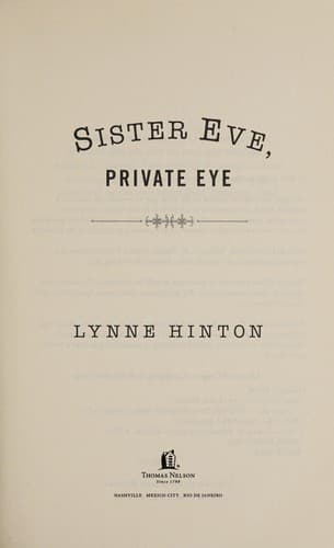 Tapa de Sister Eve, private eye