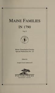 Tapa de Maine families in 1790