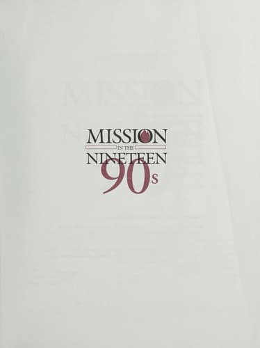 Tapa de Mission in the nineteen 90s
