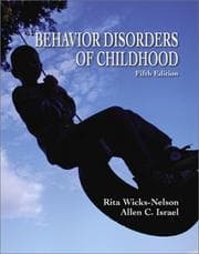 Tapa de Behavior disorders of childhood