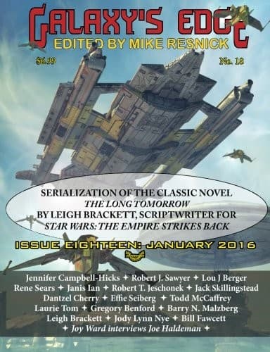 Tapa de Galaxy's Edge Magazine: Issue 18, January 2016: - Featuring Leigh Bracket (scriptwriter for Star Wars: The Empire Strikes Back) (Volume 18)
