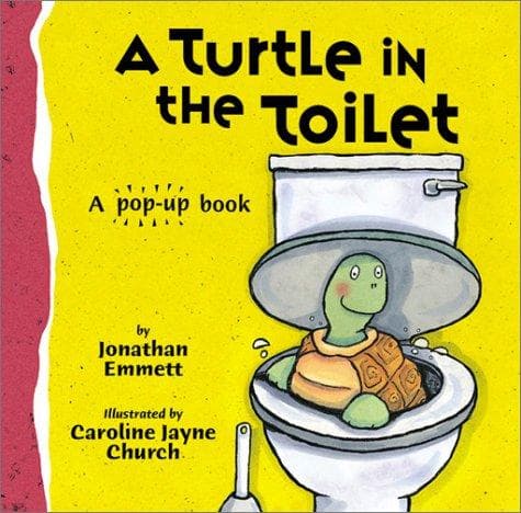 Tapa de A turtle in the toilet